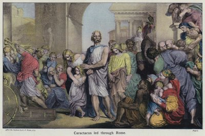 Caractacus conduit à travers Rome - George Frederick after Watts